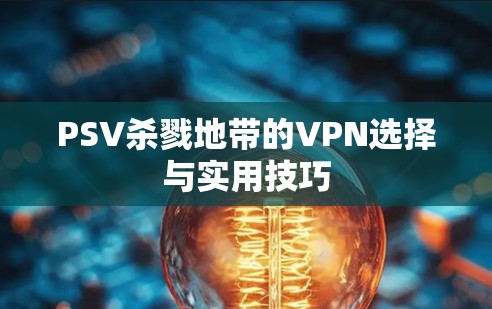 PSV杀戮地带的VPN选择与实用技巧