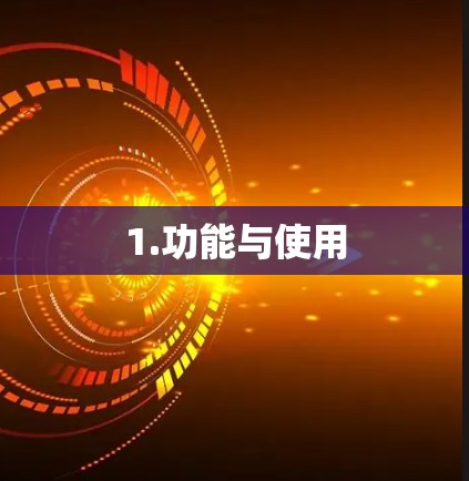 1.功能与使用